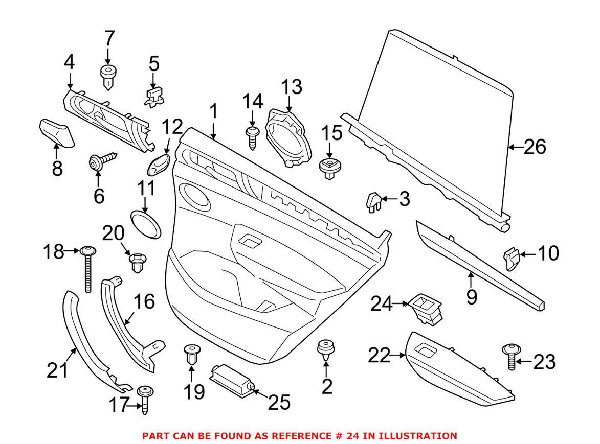 BMW Door Window Switch 61319234704 - Genuine BMW